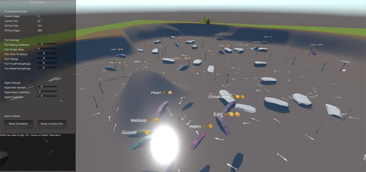 Pond Ecosystem Sim - Keep It Alive screenshot 2