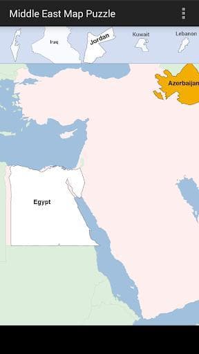 Middle East Map Puzzle screenshot 3