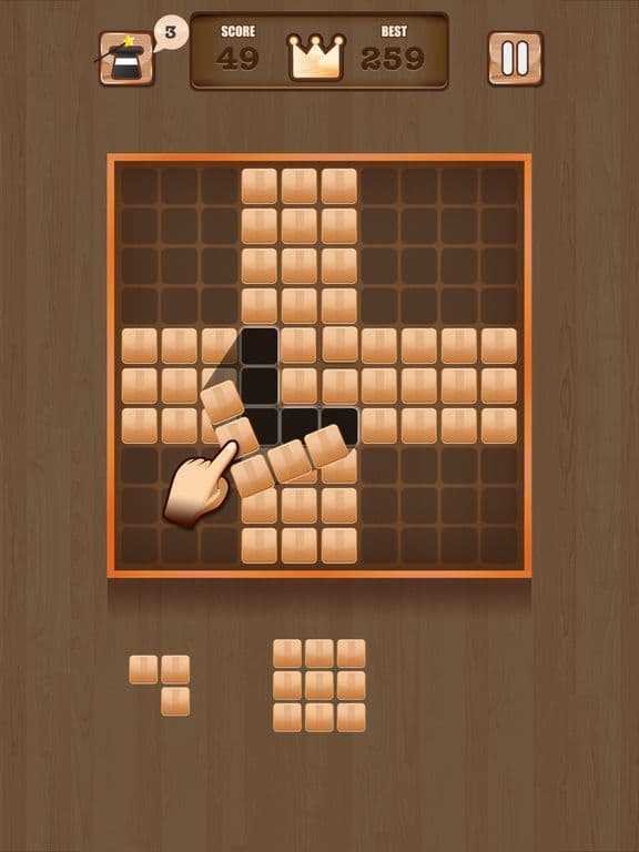 Wooden 100 Block - Hexa Puzzle screenshot 2