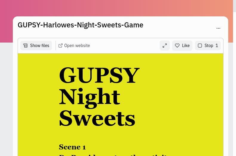 GUPSY Harlowes Night Sweets