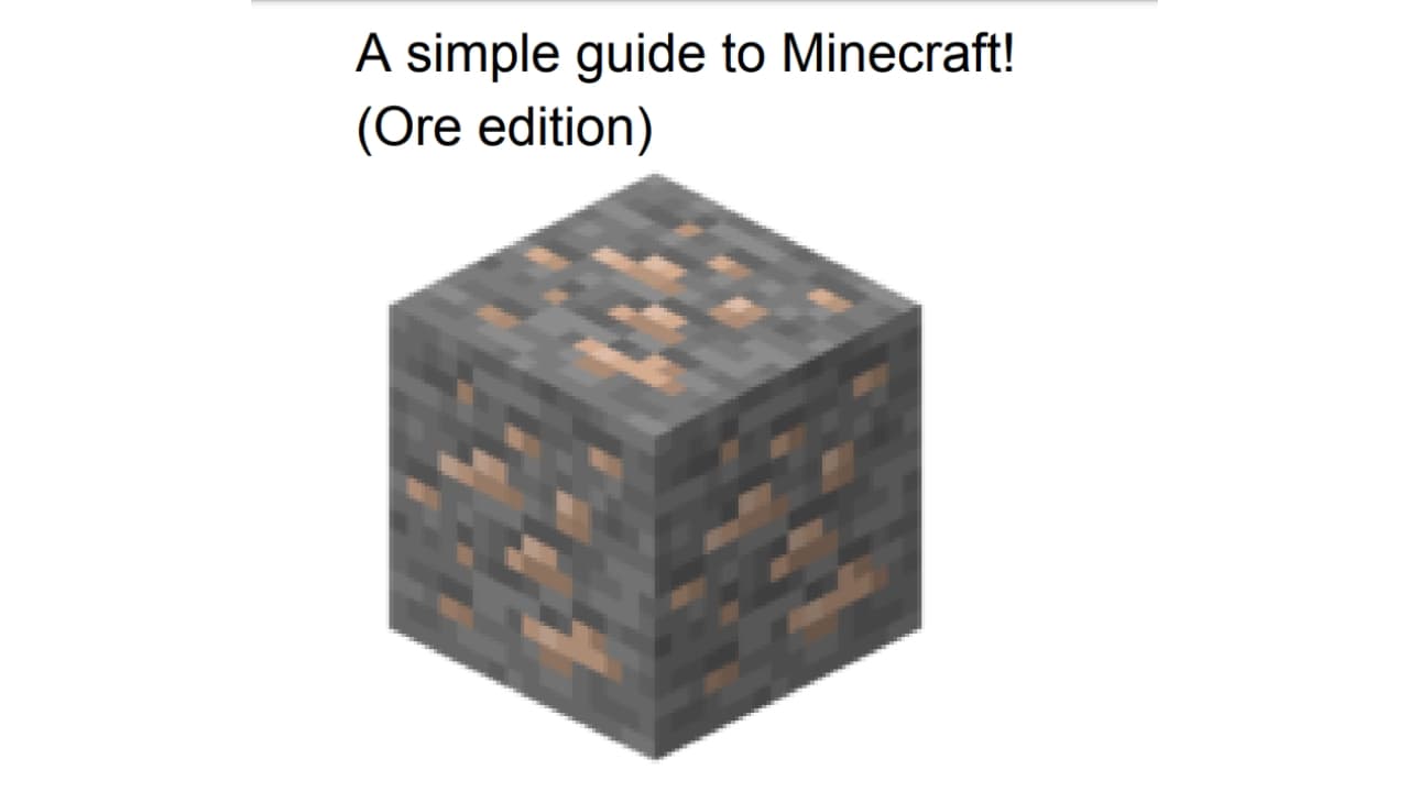 A simple guide to Minecraft! (Ore edition)