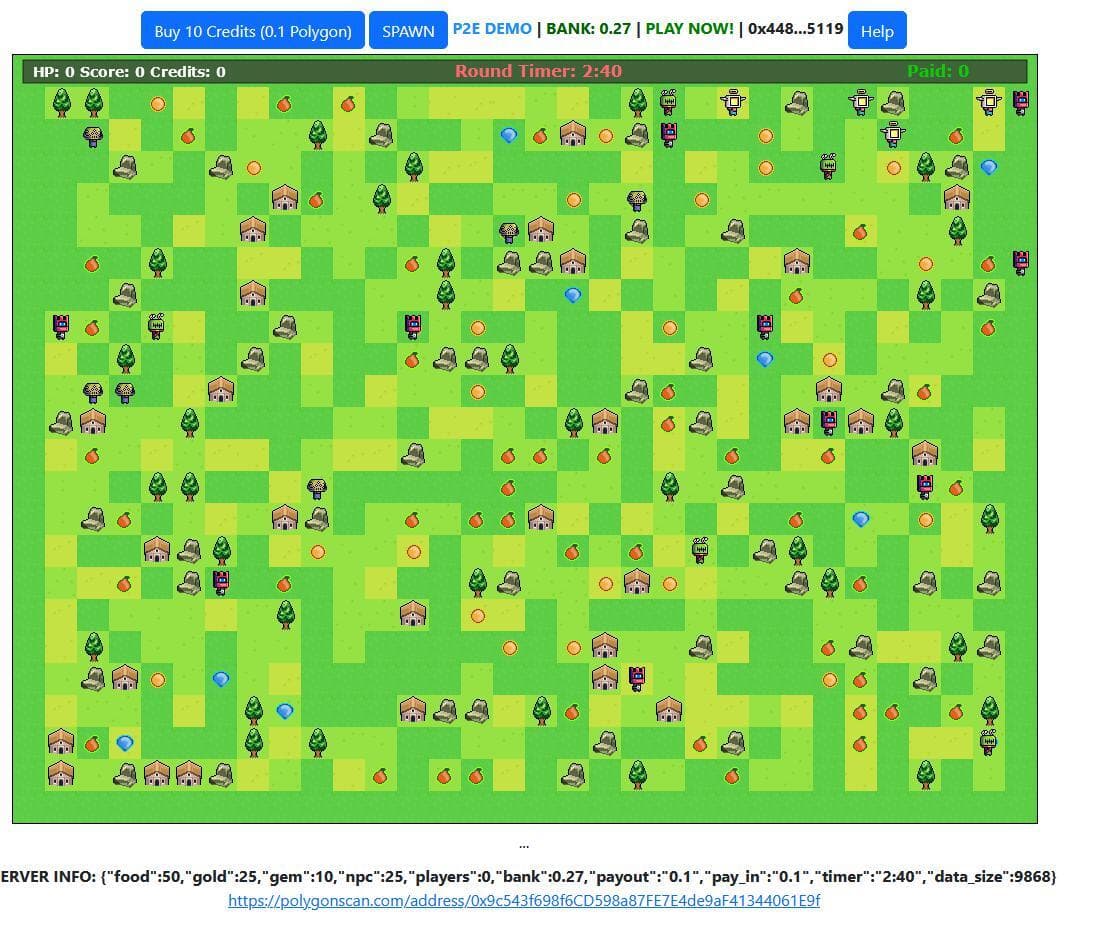 Play 2 Earn Multiplayer Game Template screenshot 2