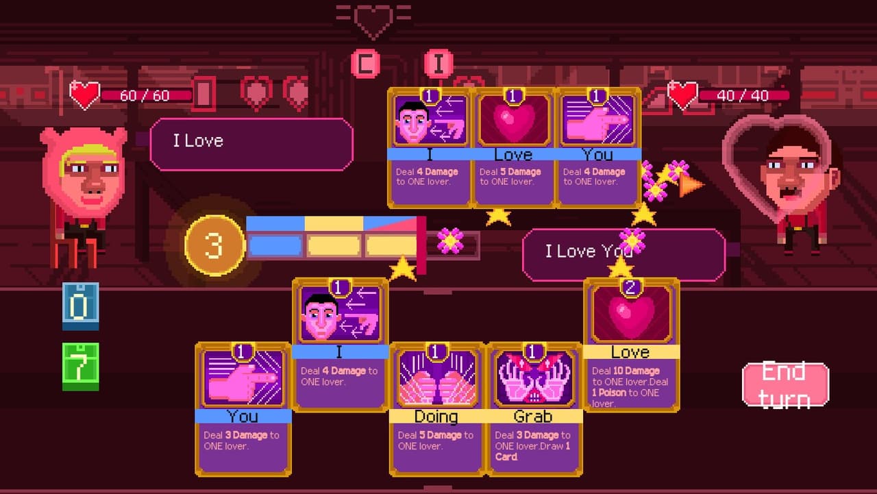 Fight for love - cardgame datingsim screenshot 2