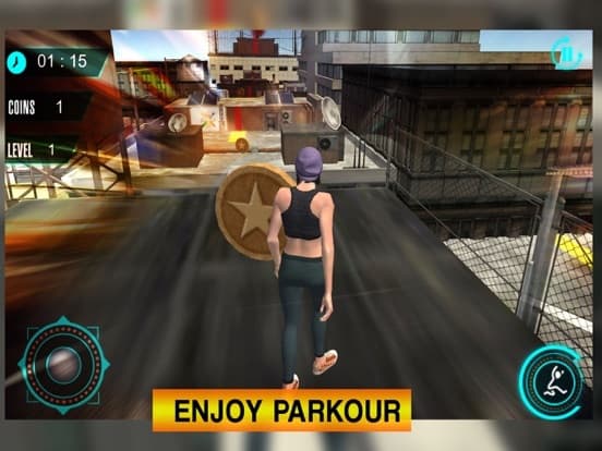 Parkour Stunt Girl Running Pro screenshot 4