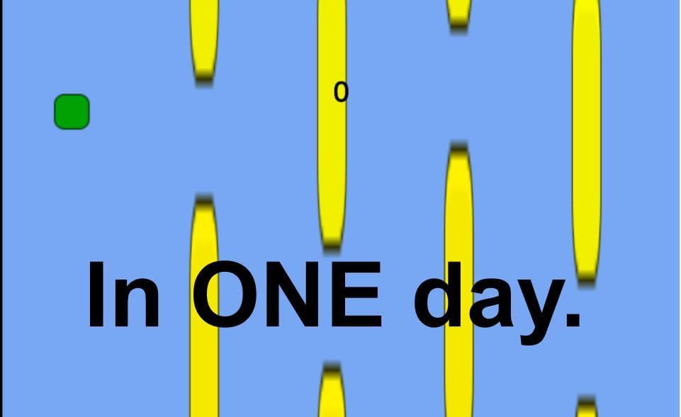 Flappy Bird but its made in one day...