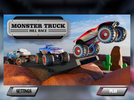 Monster Truck Hill Dash Race