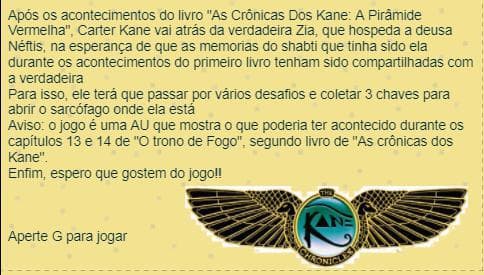 Leia o livro antes de jogar