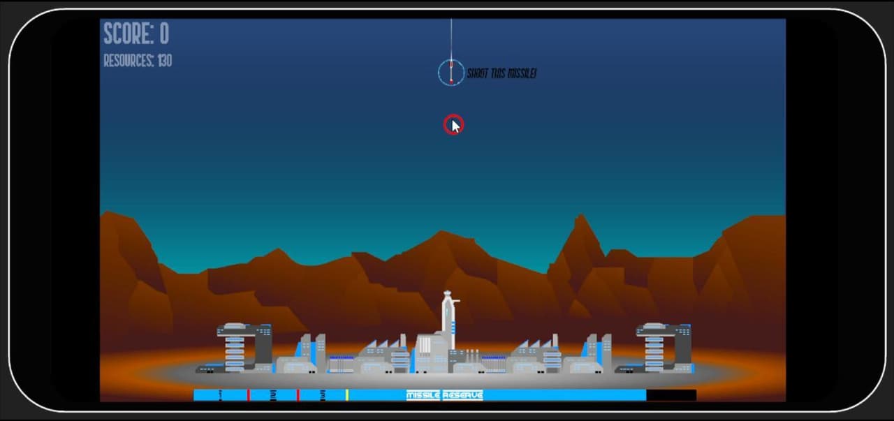 Mobile Missile Command screenshot 2
