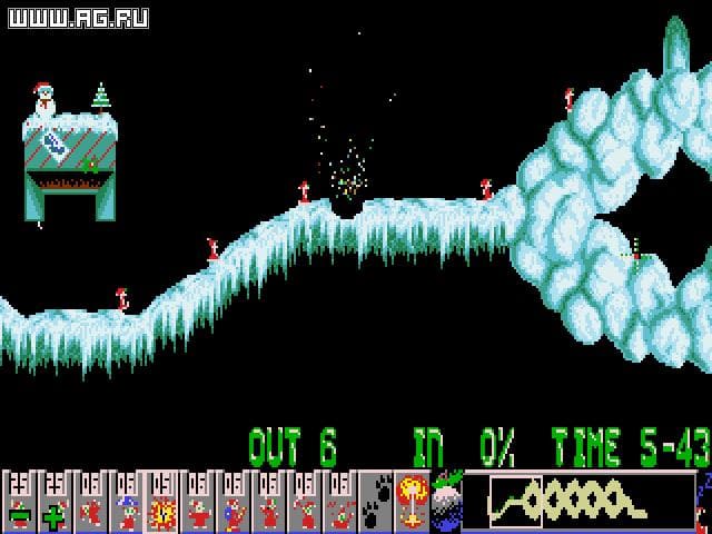 Holiday Lemmings 1994 screenshot 3