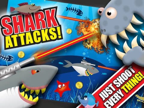 Shark Attacks! FREE: Hungry Fish Revenge Laser Shooting Racing Game - By Dead Cool Apps screenshot 2