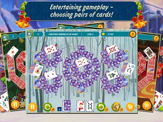 Solitaire Christmas. Match 2 Cards Free. Card Game screenshot 3