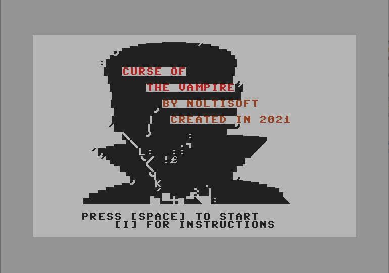 C64 Curse of the Vampire screenshot 2