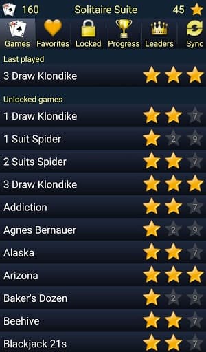 150+ Card Games Solitaire Pack screenshot 2