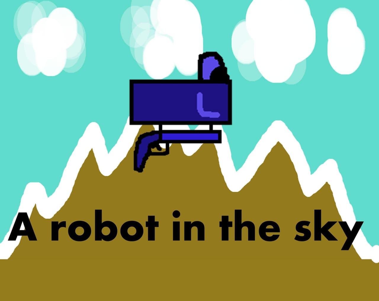 robot in the sky
