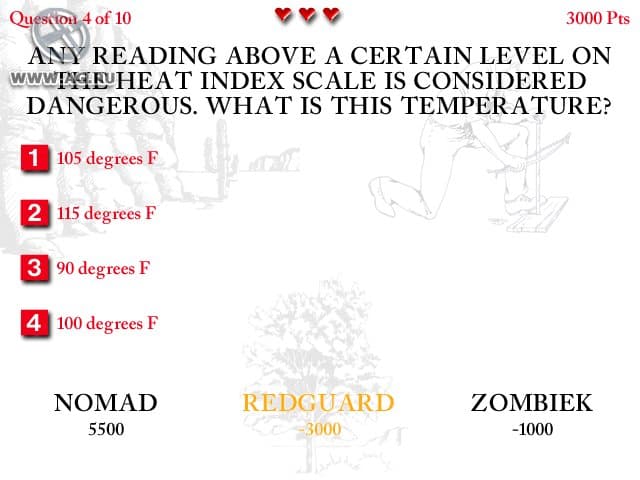 The Worst-Case Scenario Survival Trivia Challenge