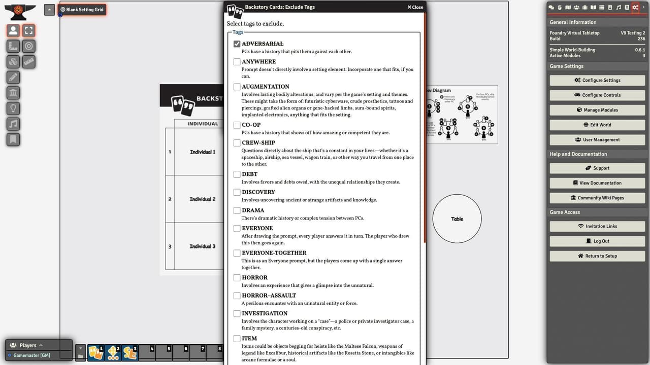 Backstory Cards: Expansion Pack #2 for Foundry VTT screenshot 4