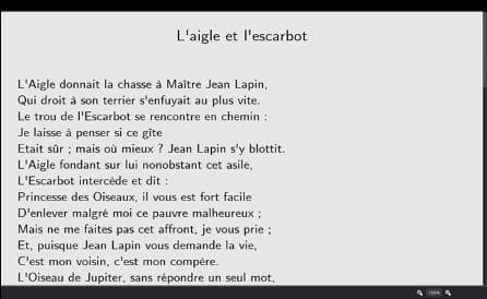 tache distractrice lecture
