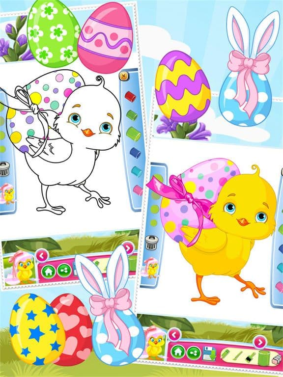 Easter Egg Coloring Book World Paint and Draw Game for Kids
