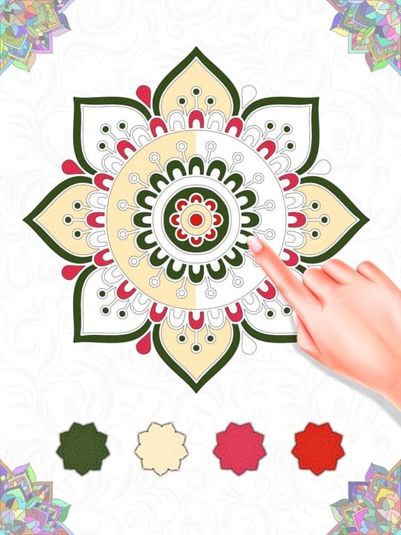 Mandala Color By Number Paint screenshot 3