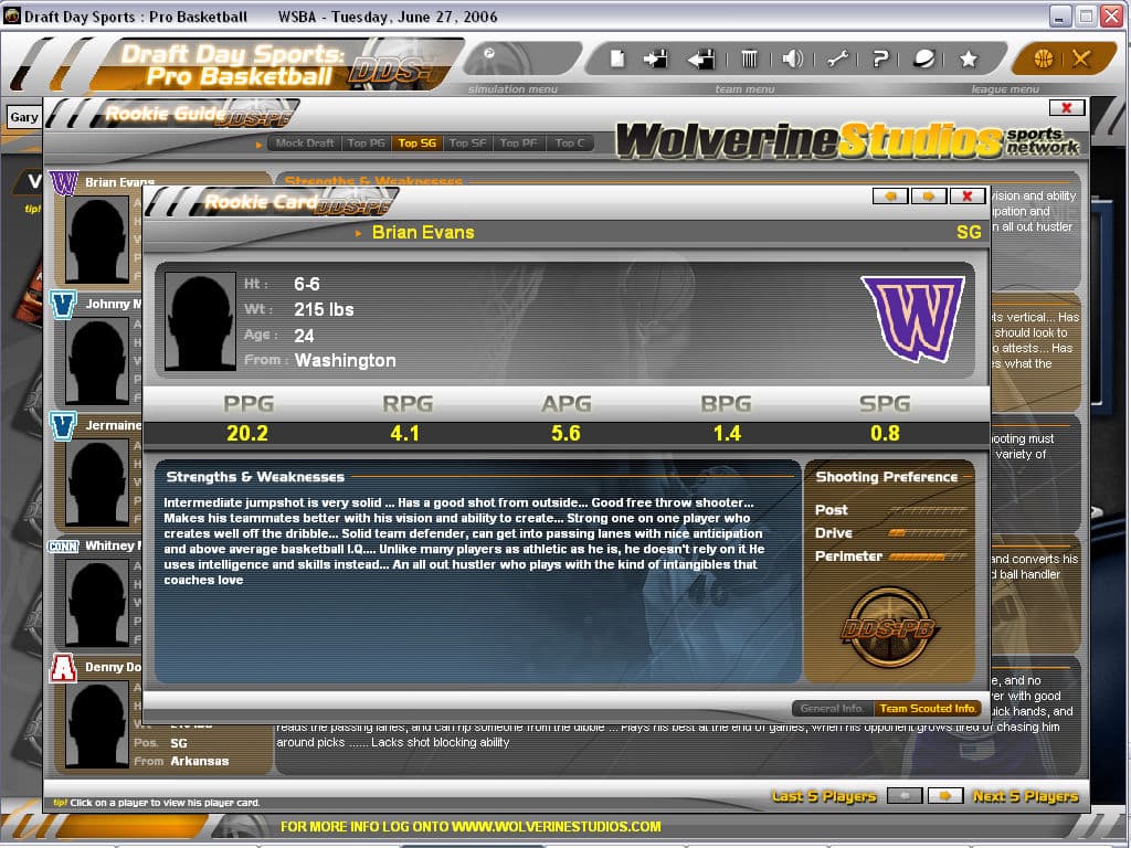 Draft Day Sports: Pro Basketball screenshot 5