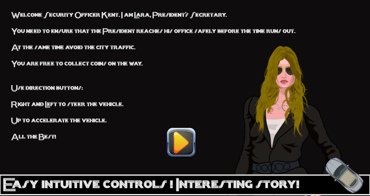 Road Hero Speed Car Racing Presidential Security screenshot 2