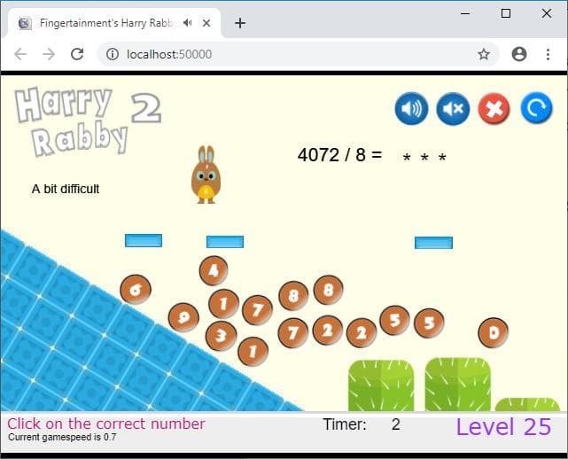 HarryRabby2 Large Numbers Divide by Even Numbers FREE screenshot 2