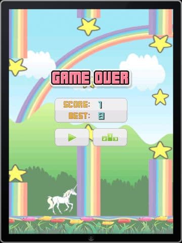 Flappy Unicorn (Very Easy) screenshot 5