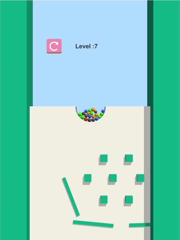 Sand Balls Dig: Color Fill 3D screenshot 2
