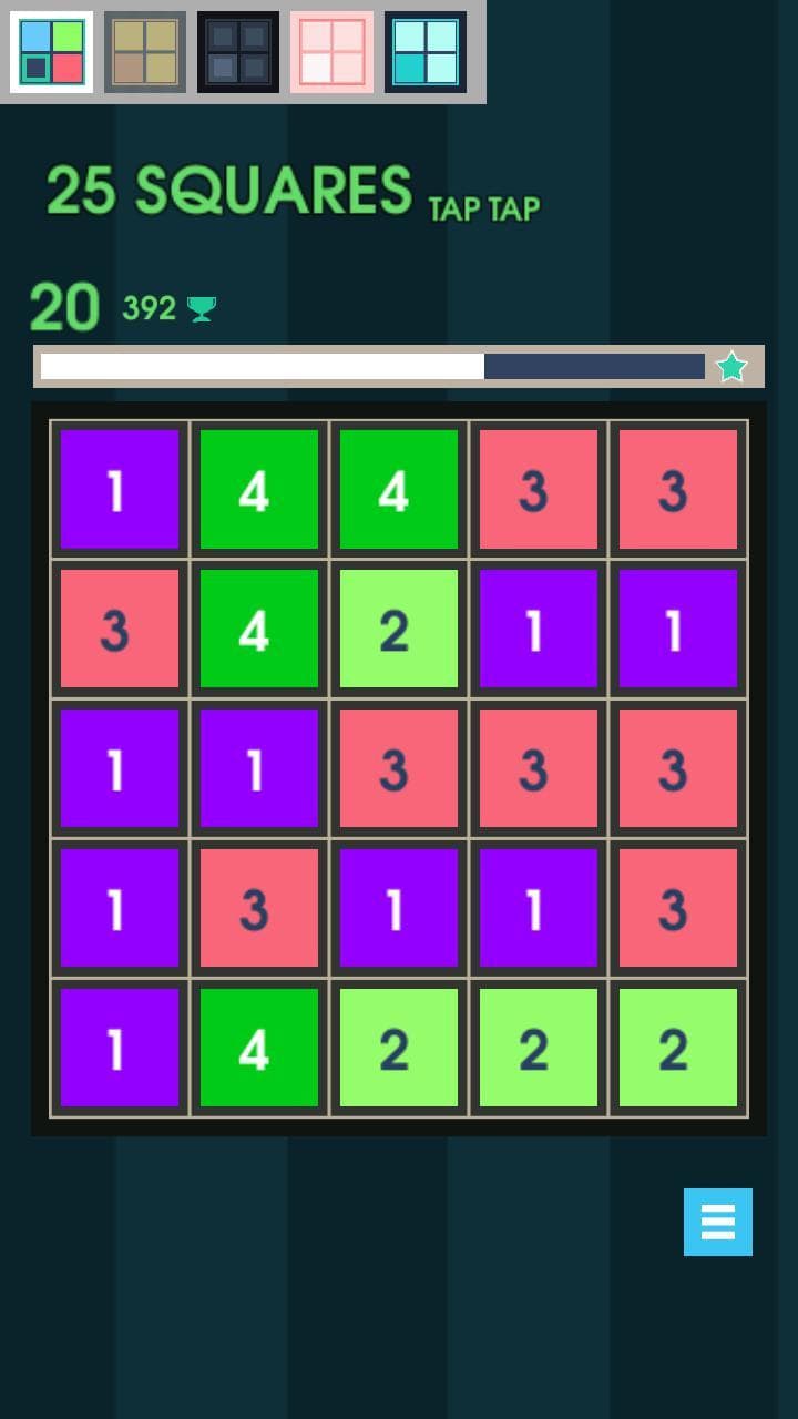 25 Squares - Tap Tap screenshot 4