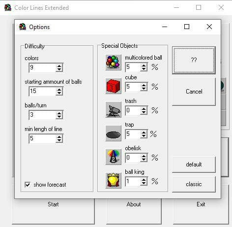 Color Lines Extended
