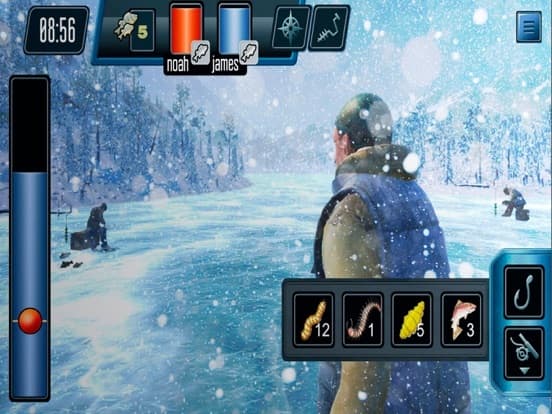 Ice fishing game.Catching carp screenshot 3