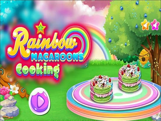 Rainbow Macaroons Cooking screenshot 2