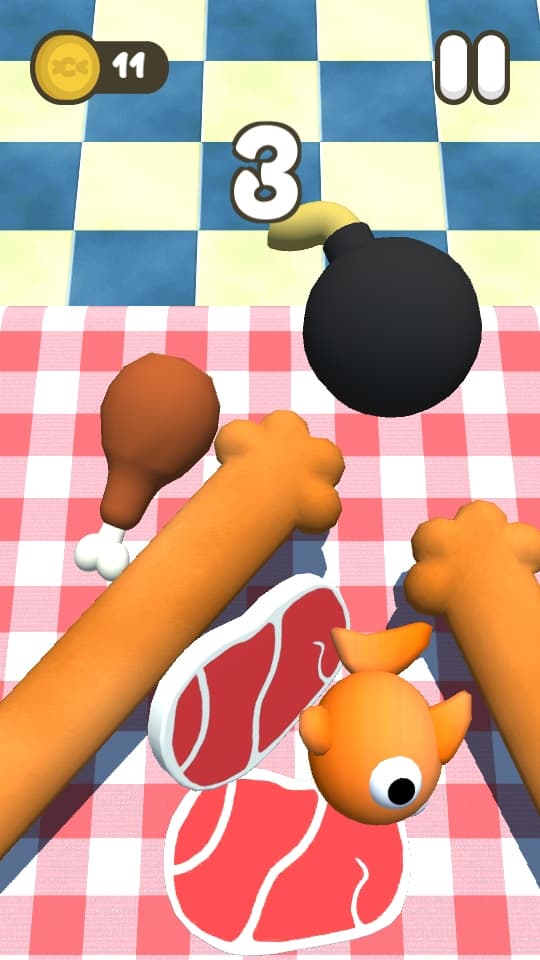 Hungry Cats 3D: All you can eat! screenshot 3