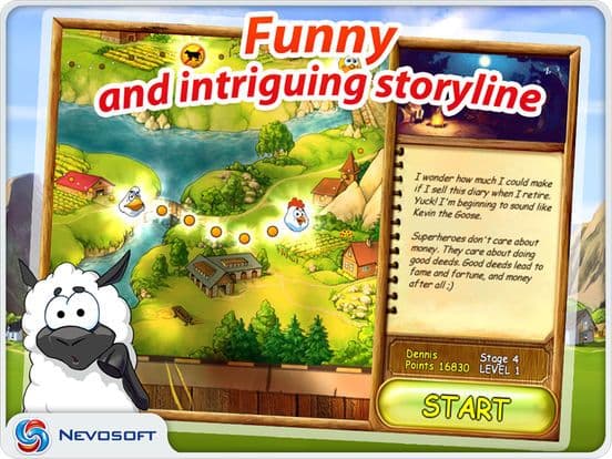 Supercow: funny farm arcade platformer HD Lite screenshot 3