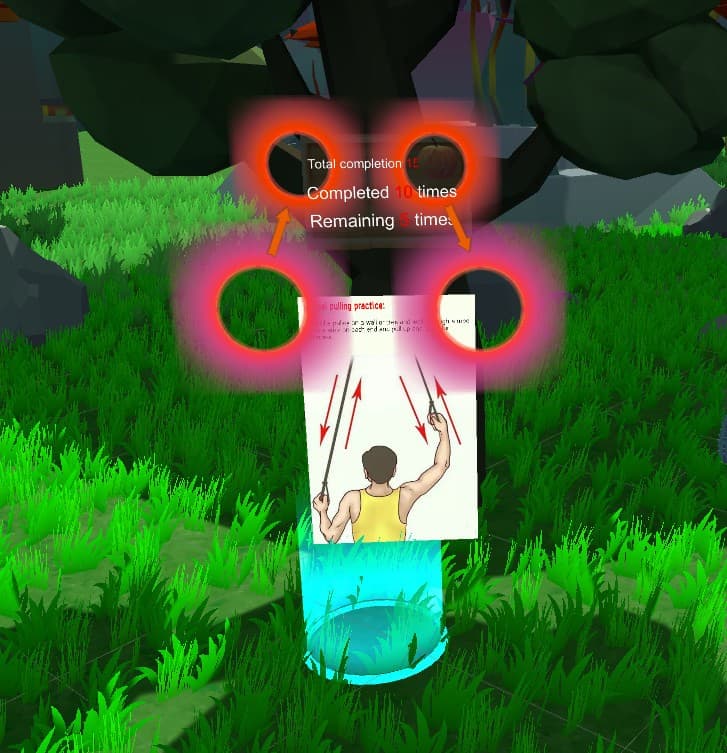 VR health care (shoulder joint exercise): Apple Grove Picking Games screenshot 3