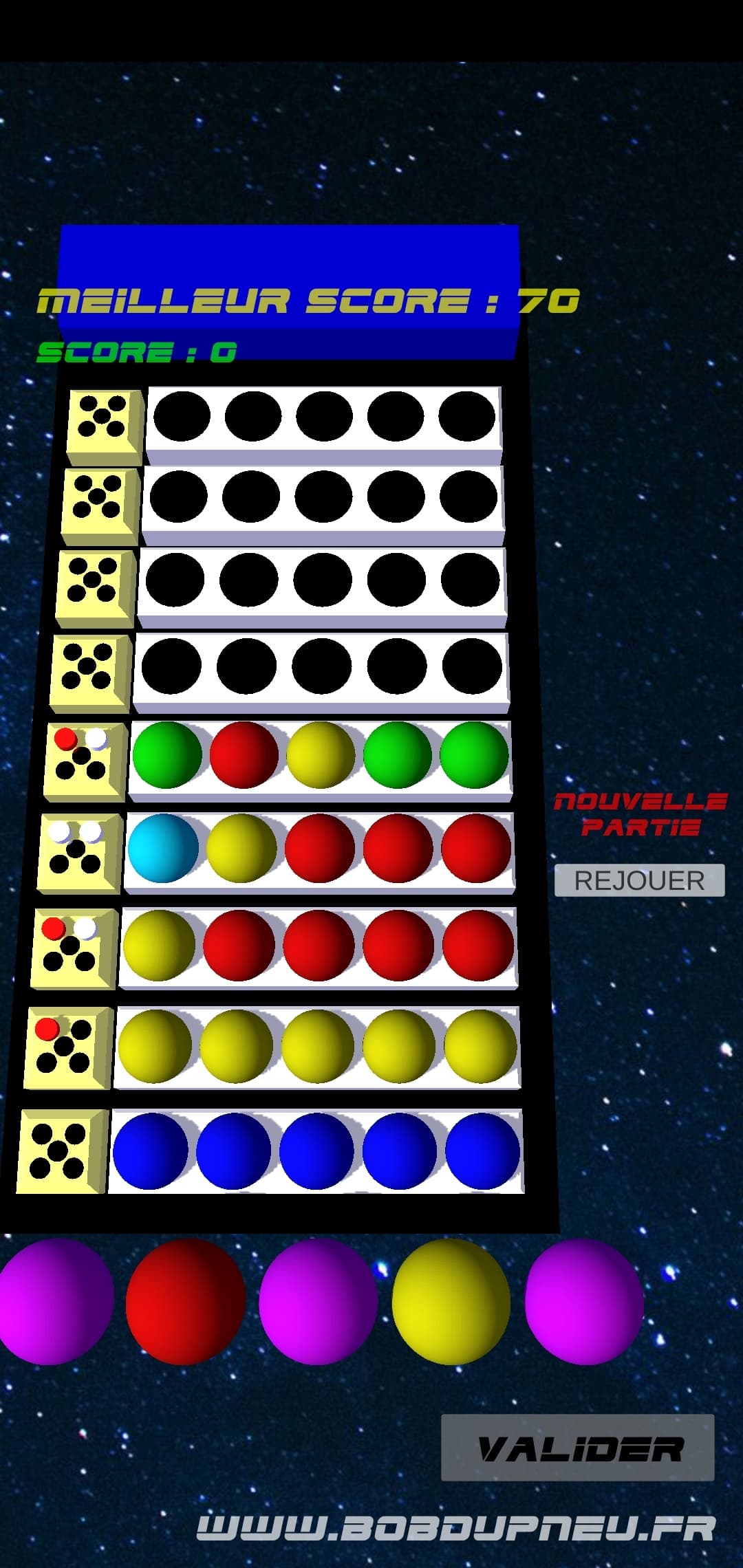 Le Mastermind de Bob screenshot 2