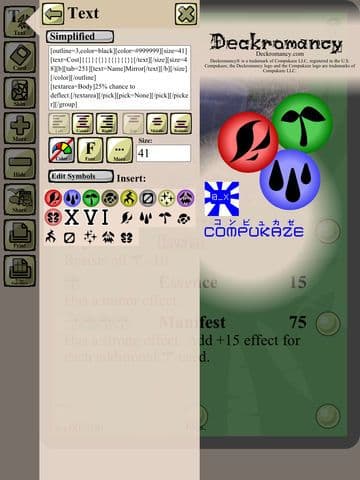 Deckromancy Trading Card Maker - Craft of the Deckromancer with Animated GIF / APNG foil screenshot 5
