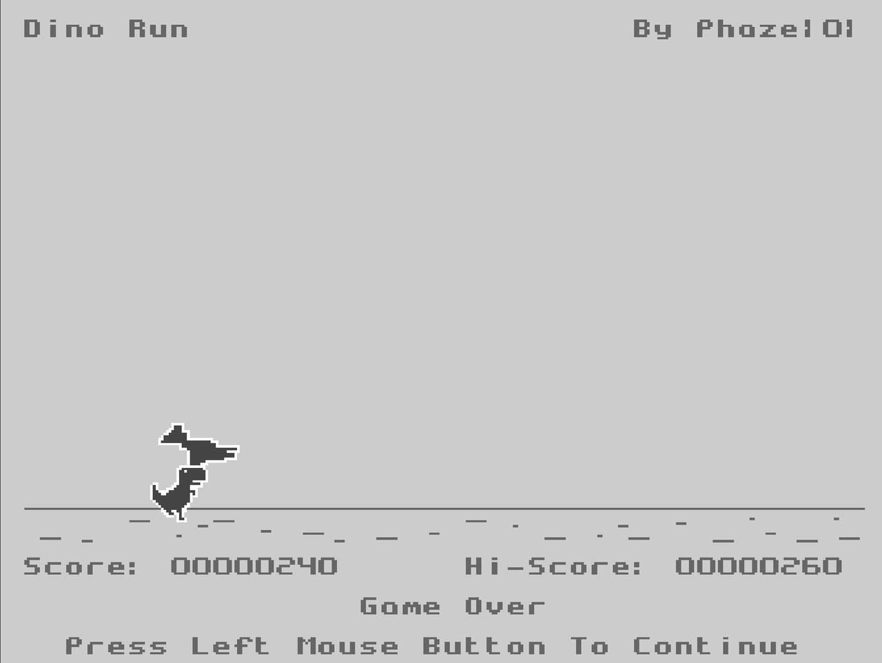 Dino Run (Amiga) by Prince / Phaze101