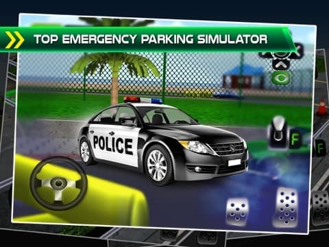Police Emergency Car Parking Simulator - 3D Bus Driving Test & Truck Park Racing Games screenshot 2