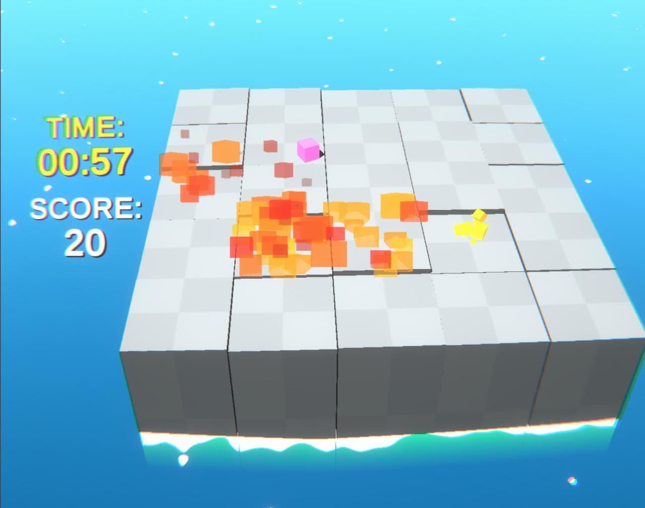 Pink Cube Does Not Want to Burn Alive. screenshot 3