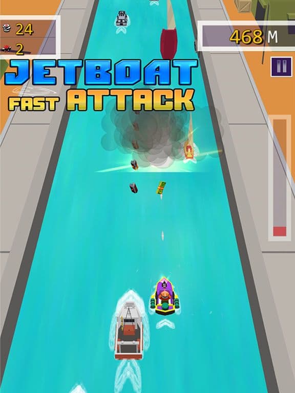 Jet Boat Fast Attack - Top 3D Water War Racing screenshot 3