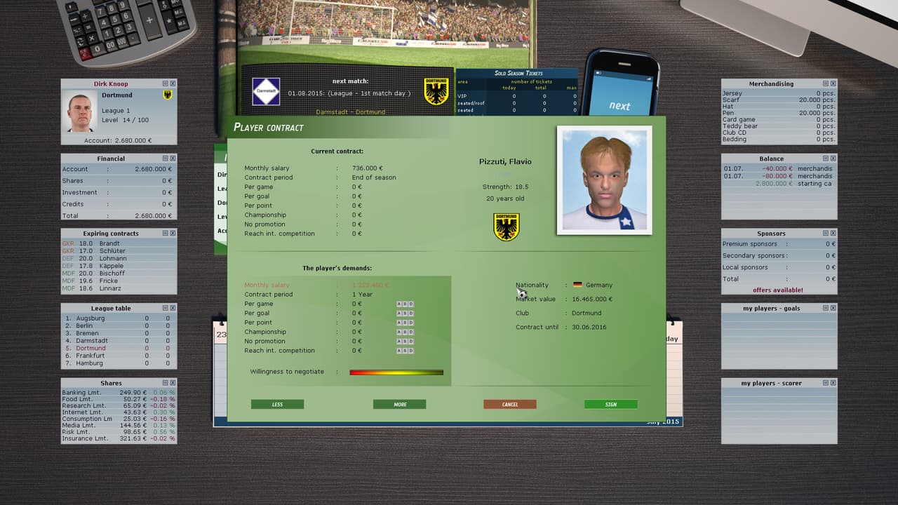 Club Manager 2016 screenshot 5