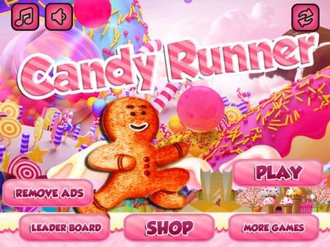 Candy Runner - Race Gingerbread Man Else Crush into Candies screenshot 2