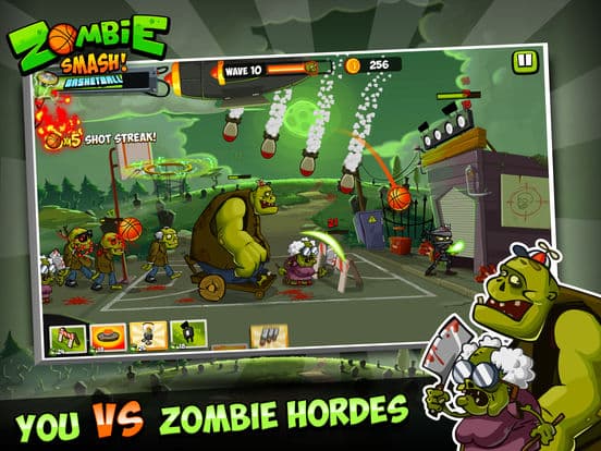 Zombie Smash Basketball - Tower Defense! screenshot 2