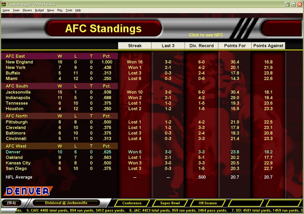 Football Mogul 2009 screenshot 5