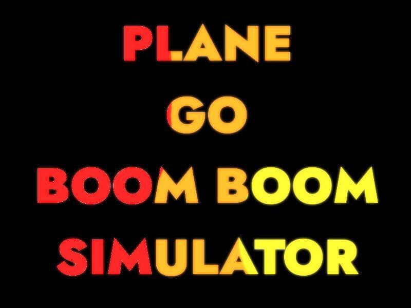 plane go boom boom simulator