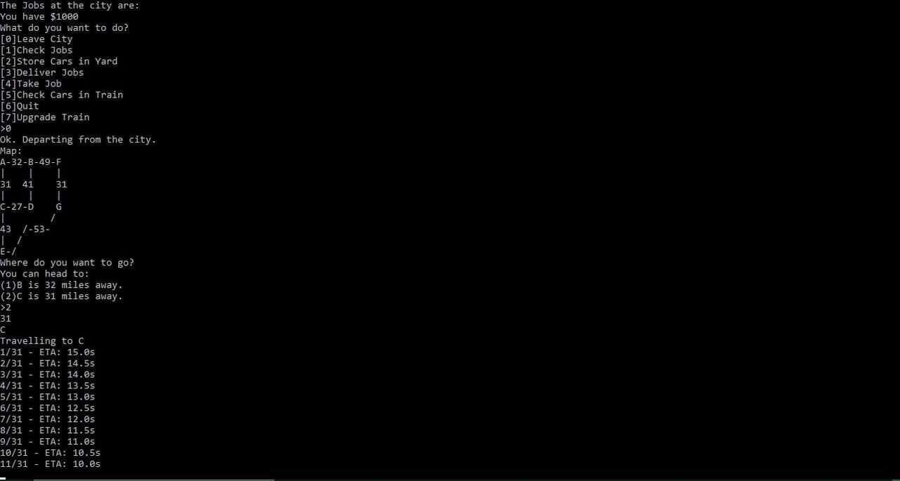 TrainWay Text Adventure