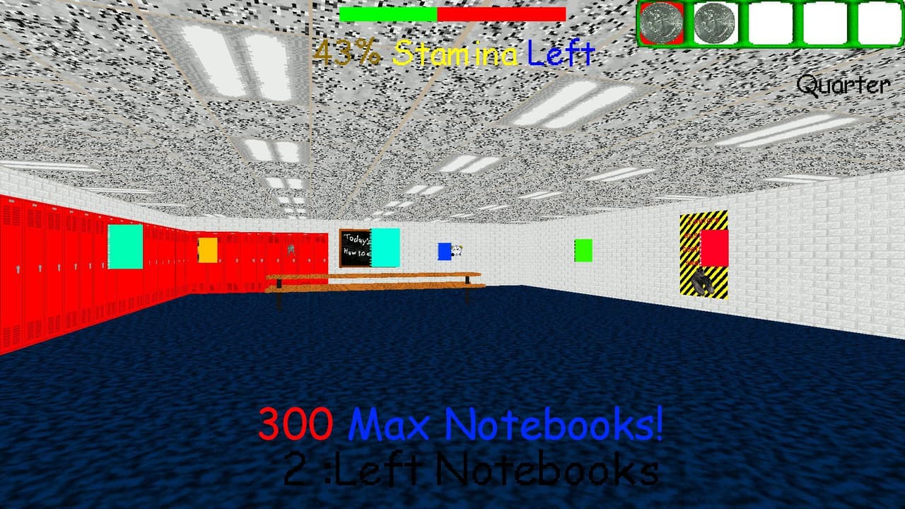 Baldis Basics But 300 Notebooks!