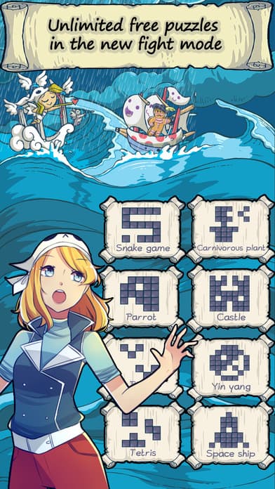 Puzzle Cross Pirates - Nonograms adventures
