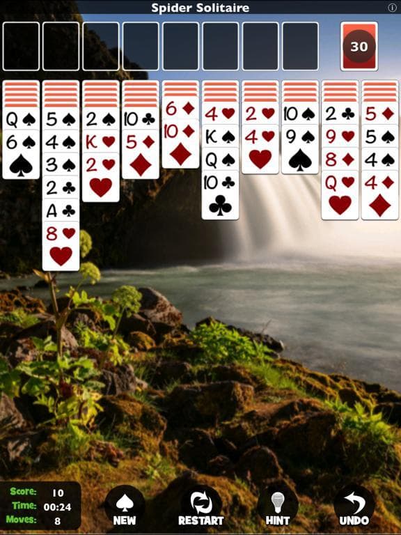 Spider Solitaire by Pokami screenshot 4
